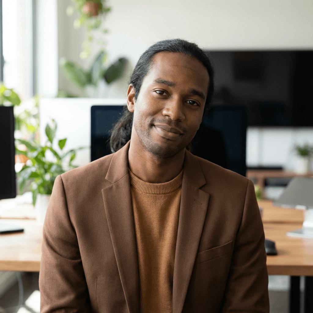 Office manager in a modern office